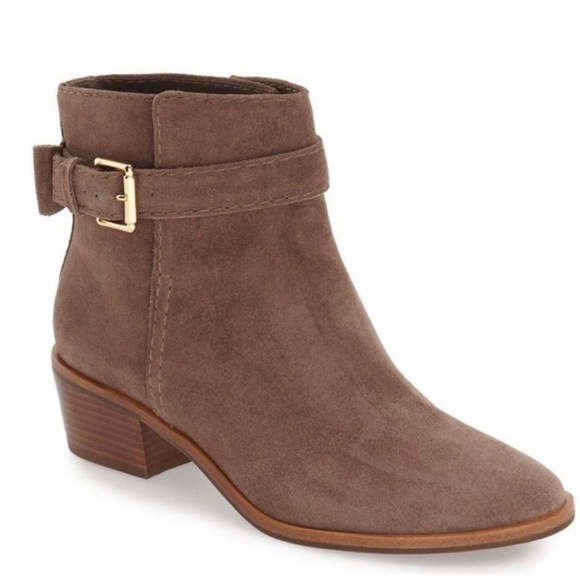 Kate Spade New York Taley Ankle Boot Tan Suede Sz 6 1/2 - Picture 2 of 6
